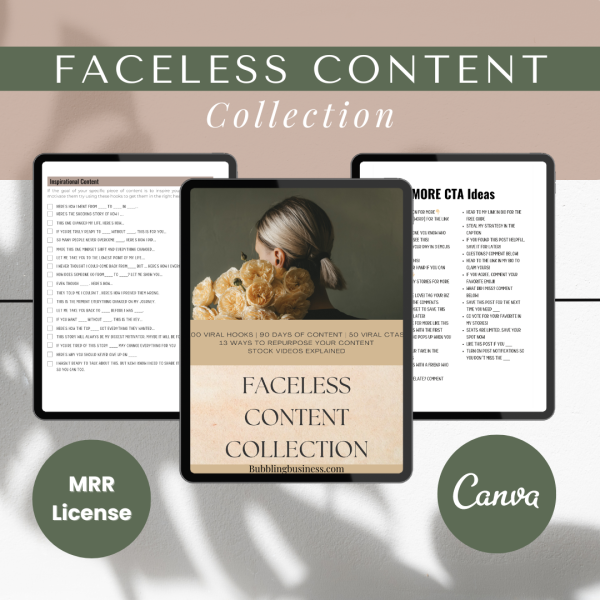 Faceless Content Collection MRR